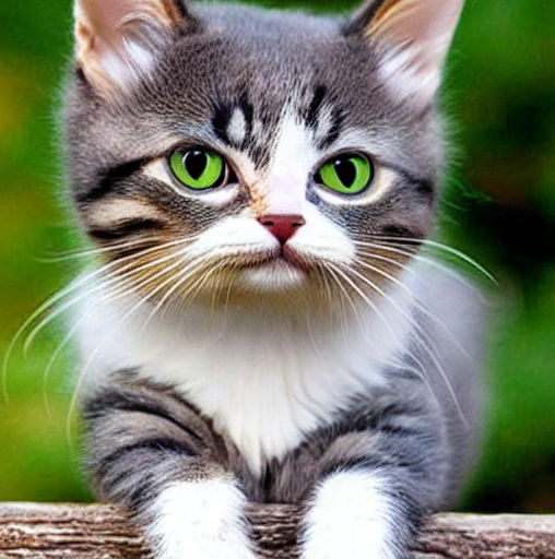AI-generated image of a cute cat